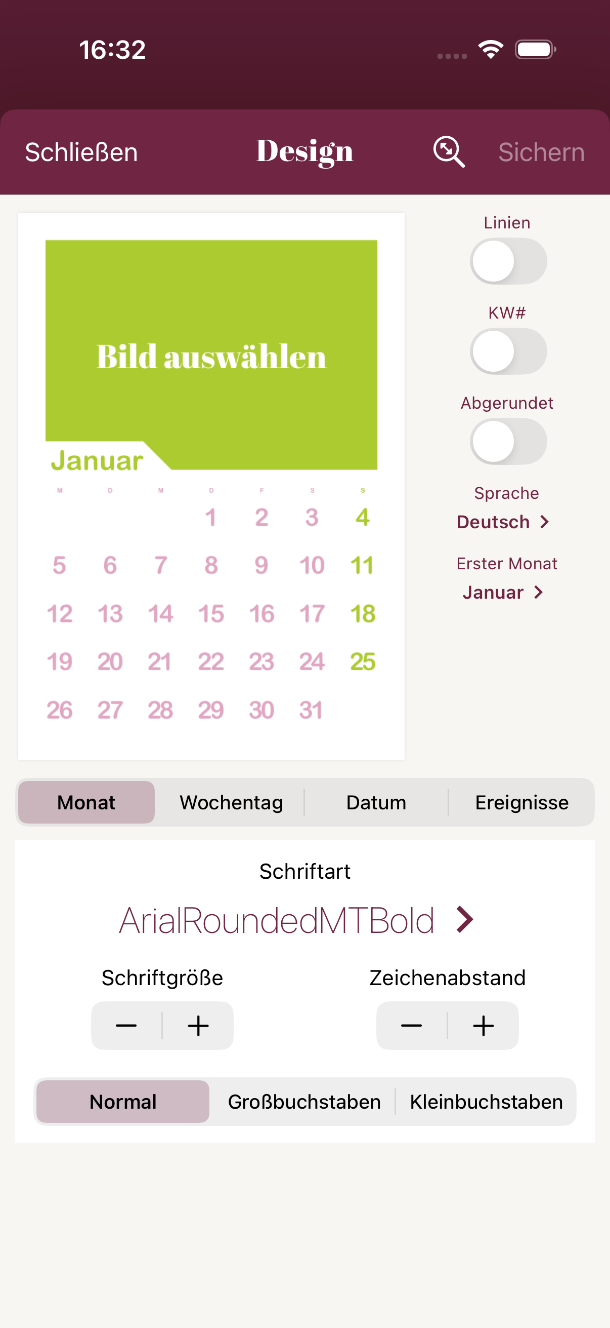 Calendarly App-Screenshot