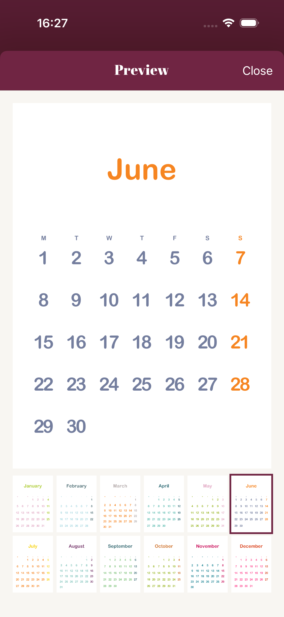 Calendarly app screenshot