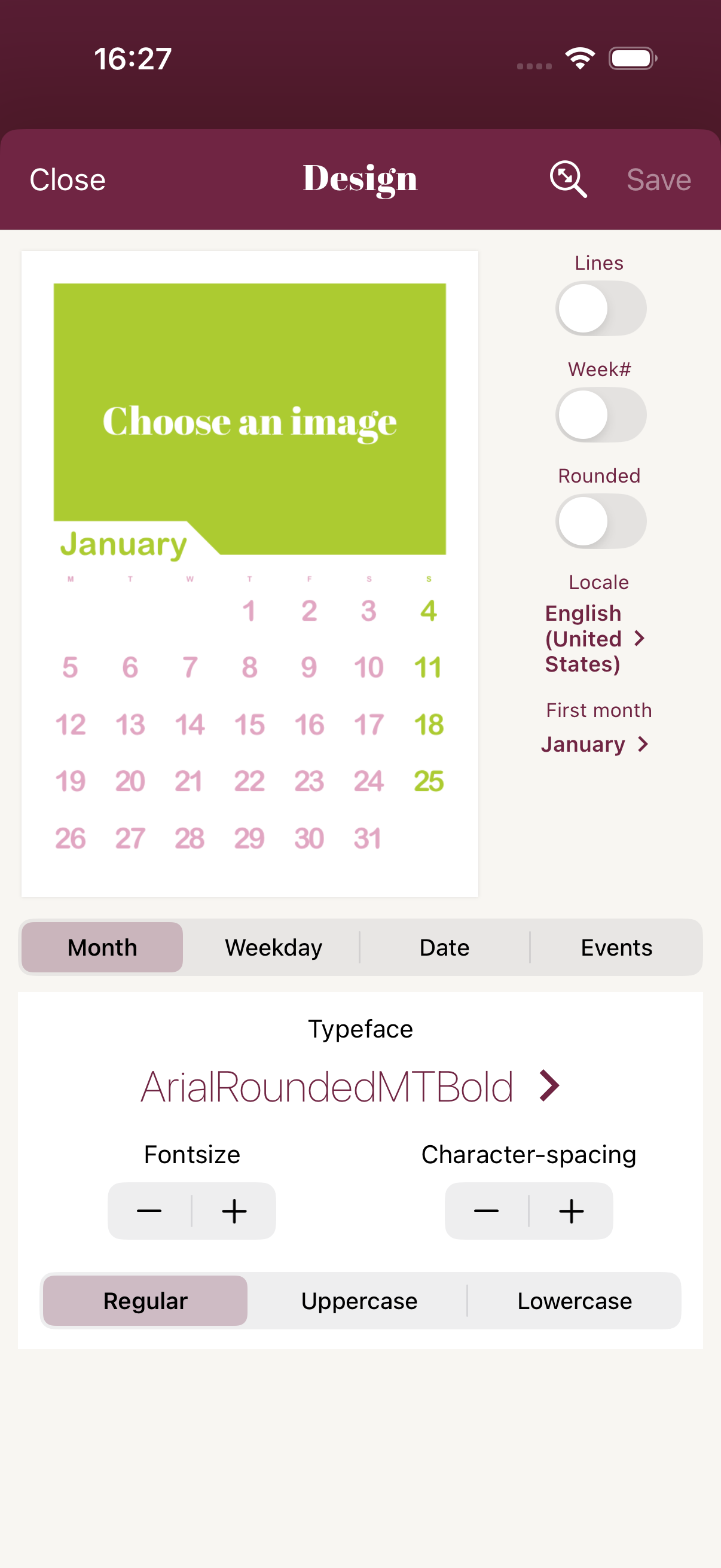 Calendarly app screenshot